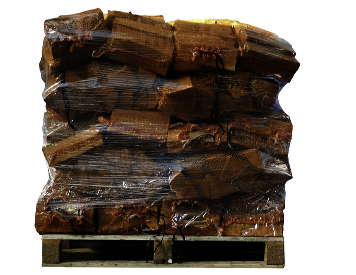 40 sacos de leña de fresno secada en horno de 20 litros