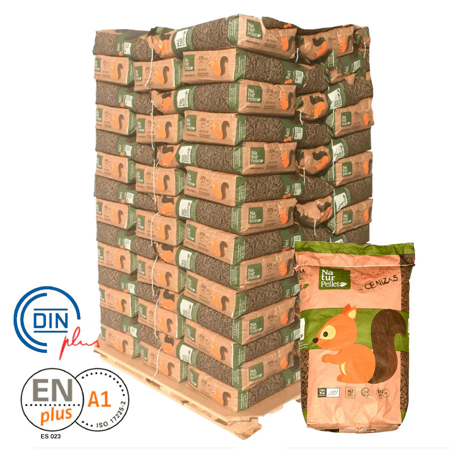 Naturpellet. 5 Palets - 350 sacos certificado Enplus de 15 kg